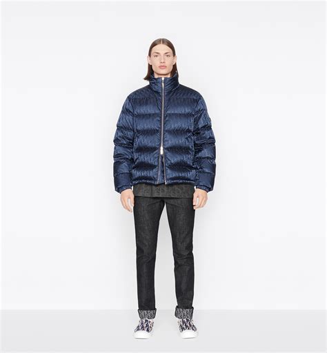 dior jacket men's blue|dior oblique down jacket stockx.